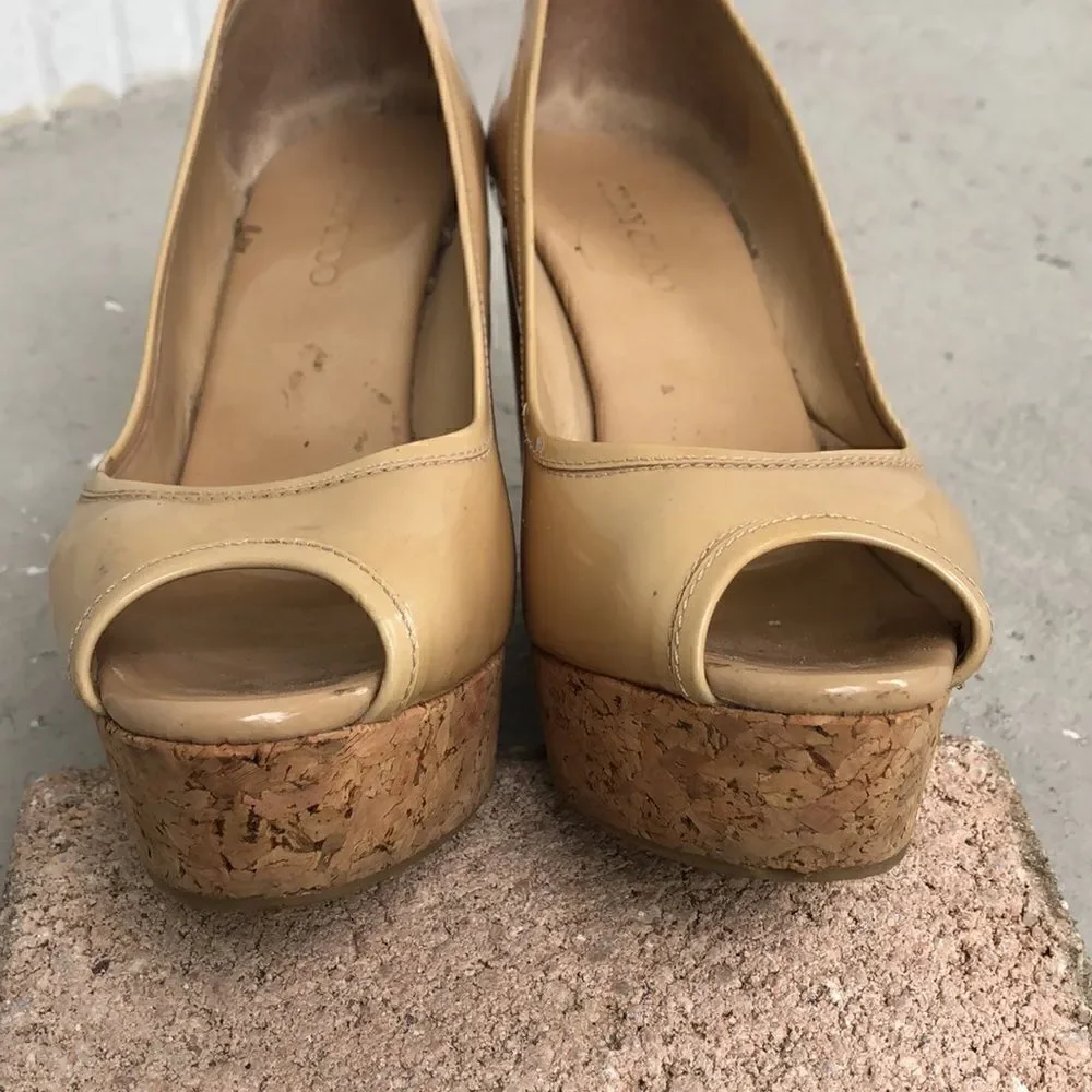 Jimmy  Choo  wedge platform heels